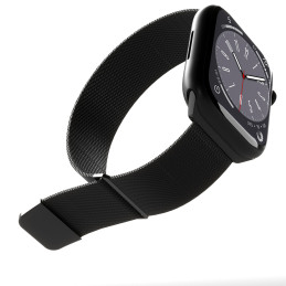 Puro Milanese nerūdijančio plieno dirželis Apple Watch 38 / 40 / 41 mm - juodas