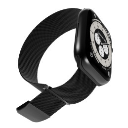 Puro Milanese nerūdijančio plieno dirželis Apple Watch 38 / 40 / 41 mm - juodas