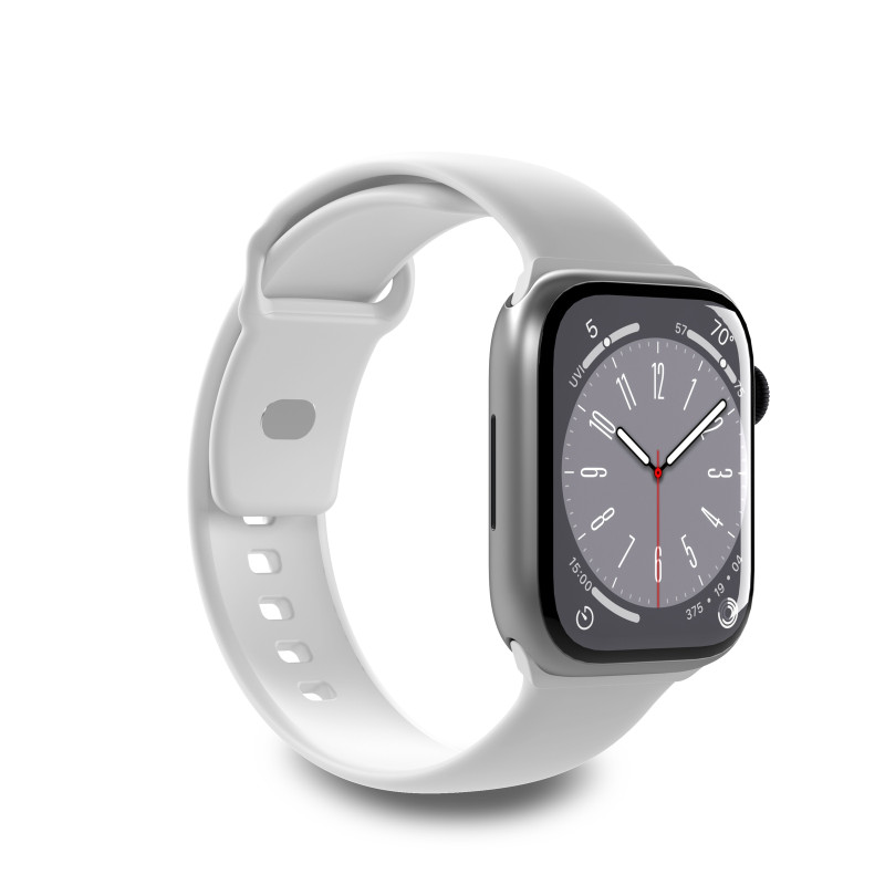 Puro Icon silikoninis dirželis Apple Watch 42 / 44 / 45 / 49 mm - baltas (2 vnt.)