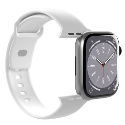 Puro Icon silikoninis dirželis Apple Watch 42 / 44 / 45 / 49 mm - baltas (2 vnt.)