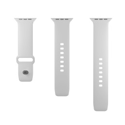 Puro Icon silikoninis dirželis Apple Watch 42 / 44 / 45 / 49 mm - baltas (2 vnt.)