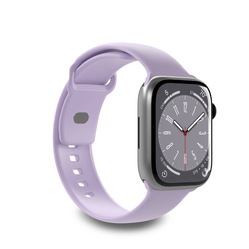 Puro Icon silikoninis dirželis Apple Watch 42 / 44 / 45 / 49 mm - levandų spalvos (2 vnt.)