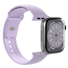Puro Icon silikoninis dirželis Apple Watch 42 / 44 / 45 / 49 mm - levandų spalvos (2 vnt.)