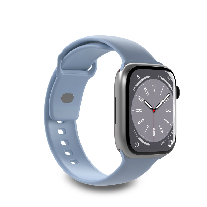 Puro Icon silikoninis dirželis Apple Watch 42 / 44 / 45 / 49 mm - šviesiai mėlynas (2 vnt.)