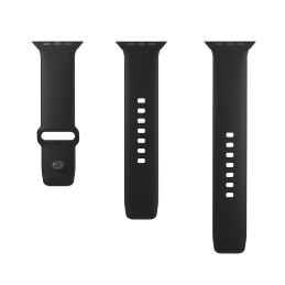 Puro Icon silikoninis dirželis Apple Watch 42 / 44 / 45 / 49 mm - juodas (2 vnt.)