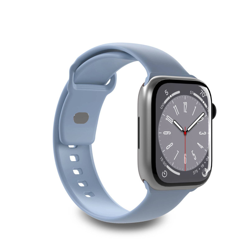 „Puro Icon“ silikoninis dirželis, skirtas Apple Watch 38 / 40 / 41 mm – šviesiai mėlynas (2 vnt.)