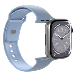 „Puro Icon“ silikoninis dirželis, skirtas Apple Watch 38 / 40 / 41 mm – šviesiai mėlynas (2 vnt.)