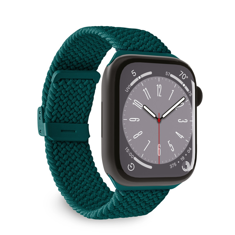 „Puro Loop“ nailoninis dirželis, skirtas „Apple Watch“ 42 / 44 / 45 / 49 mm – tamsiai žalias
