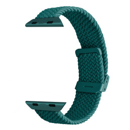 „Puro Loop“ nailoninis dirželis, skirtas „Apple Watch“ 42 / 44 / 45 / 49 mm – tamsiai žalias