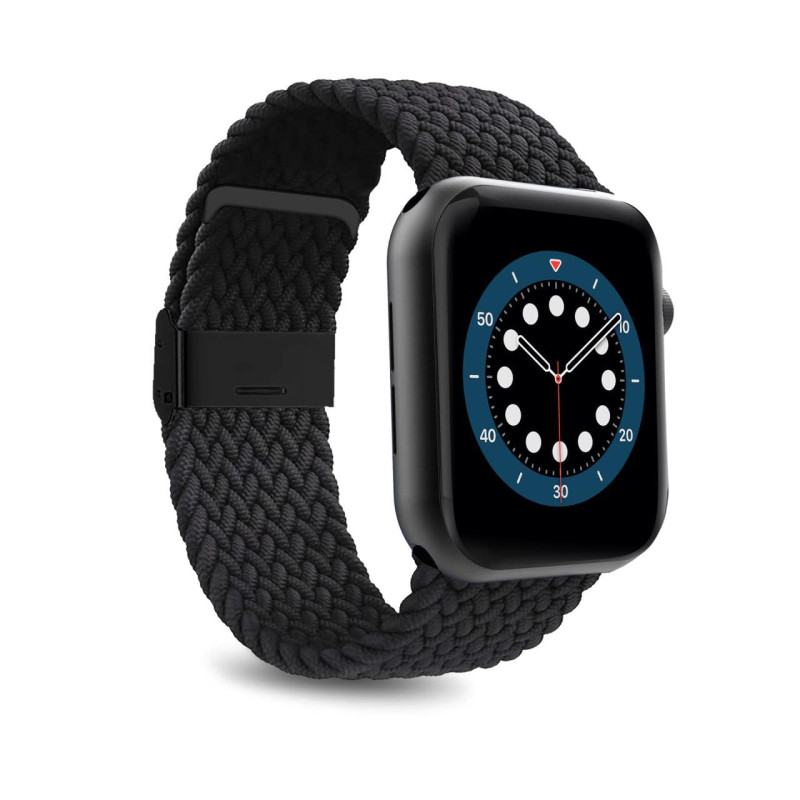 Puro Loop nailoninis dirželis, skirtas Apple Watch 42/ 44/ 45/ 49 mm – juodas