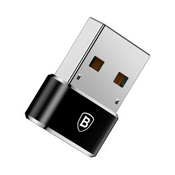 Baseus Mini USB-C į USB-A adapteris – juodas
