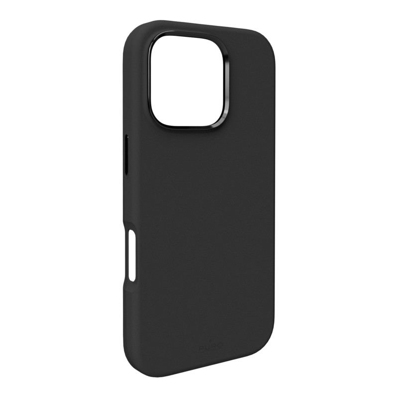 Puro Icon Mag Pro MagSafe silikoninis dėklas iPhone 16 Pro Max - juodas