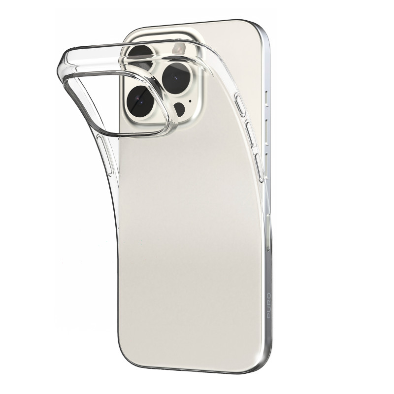 Puro 03 Nude silikoninis dėklas iPhone 16 Pro Max - skaidrus