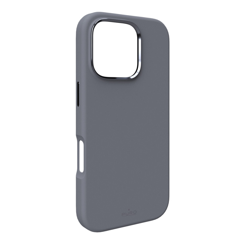 Puro Icon Mag Pro MagSafe silikoninis dėklas iPhone 16 Pro - tamsiai pilkas