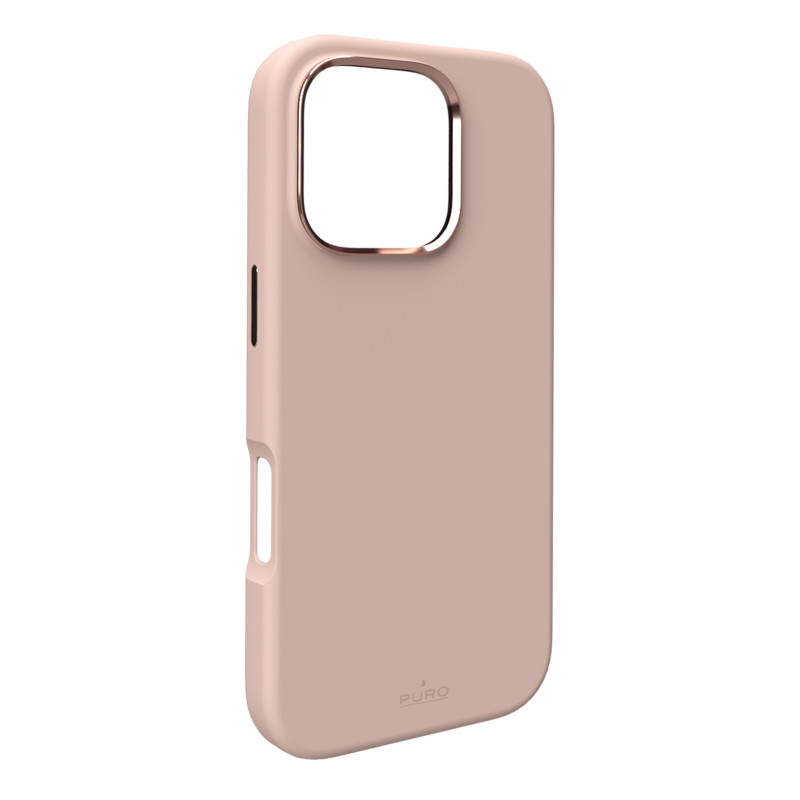 Puro Icon Mag Pro MagSafe silikoninis dėklas iPhone 16 Pro - smėlio spalvos