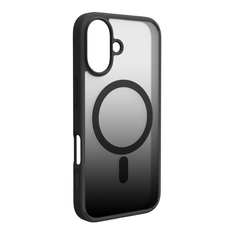 Puro Gradient MagSafe silikoninis dėklas iPhone 16 Plus - juodas