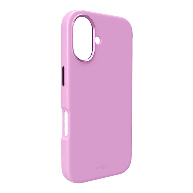 Puro Icon Mag Pro MagSafe silikoninis dėklas iPhone 16 - rožinis