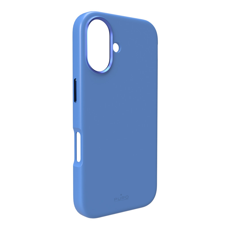 Puro Icon Mag Pro MagSafe silikoninis dėklas iPhone 16 - mėlynas