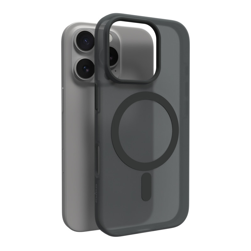 Puro Daylight MagSafe silikoninis dėklas iPhone 16 - juodas