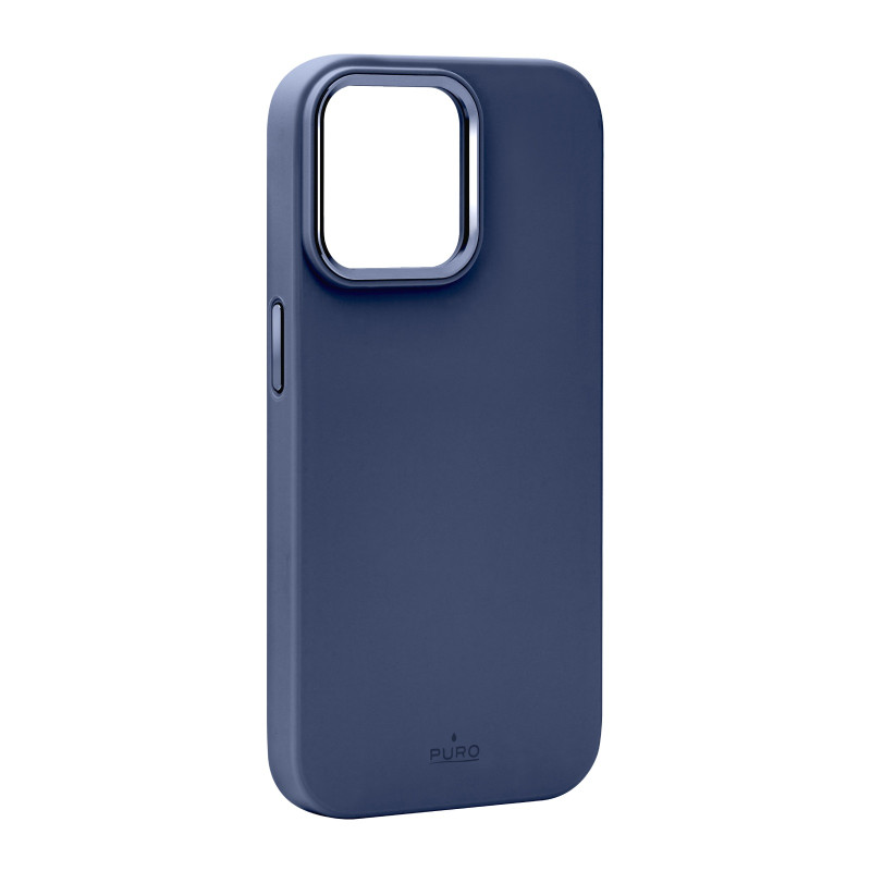 Puro Icon Mag Pro MagSafe silikoninis dėklas skirtas iPhone 15 Pro Max - tamsiai mėlynas