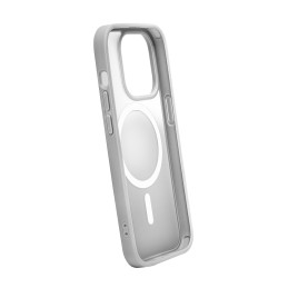 Puro Gradient MagSafe silikoninis dėklas skirtas iPhone 15 Pro Max - sidabrinis