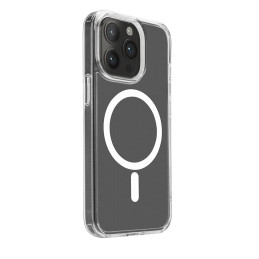 Puro Lite Mag MagSafe silikoninis dėklas iPhone 15 Pro - skaidrus