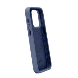 Puro Icon Mag Pro MagSafe silikoninis dėklas skirtas iPhone 15 Pro - tamsiai mėlynas