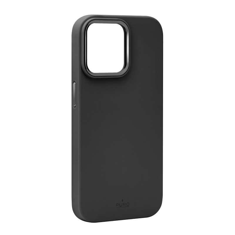 Puro Icon Mag Pro MagSafe silikoninis dėklas iPhone 15 Pro - juodas