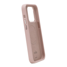 Puro Icon Mag Pro MagSafe silikoninis dėklas iPhone 15 - rožinis