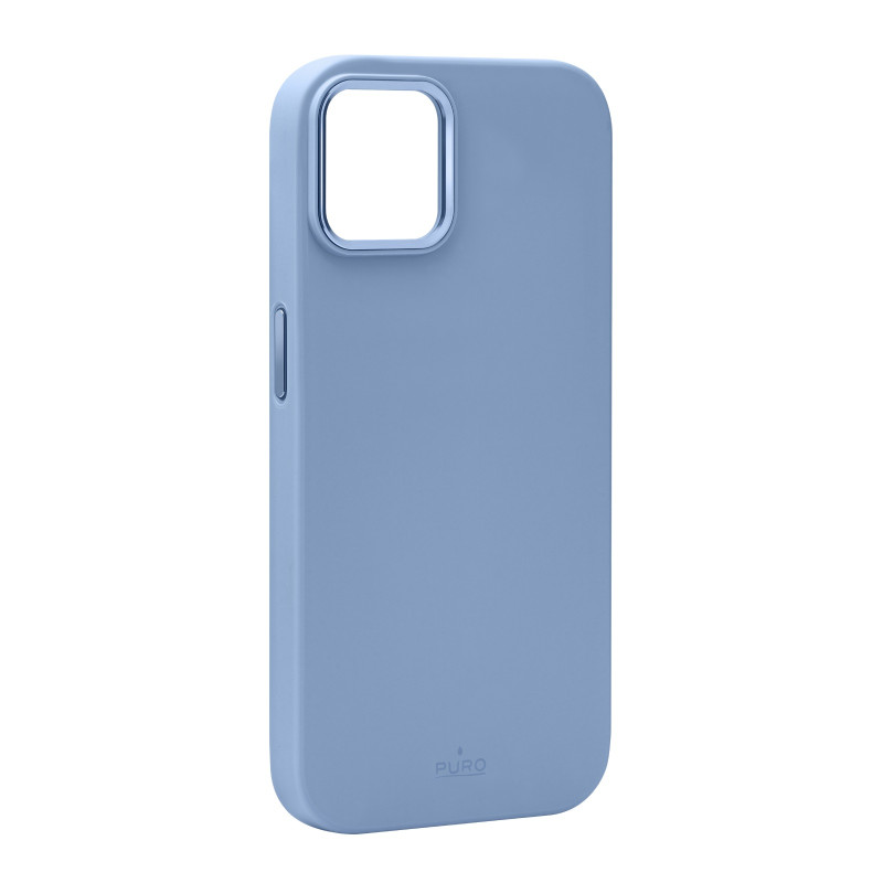 Puro Icon Mag Pro MagSafe silikoninis dėklas iPhone 15 - šviesiai mėlynas