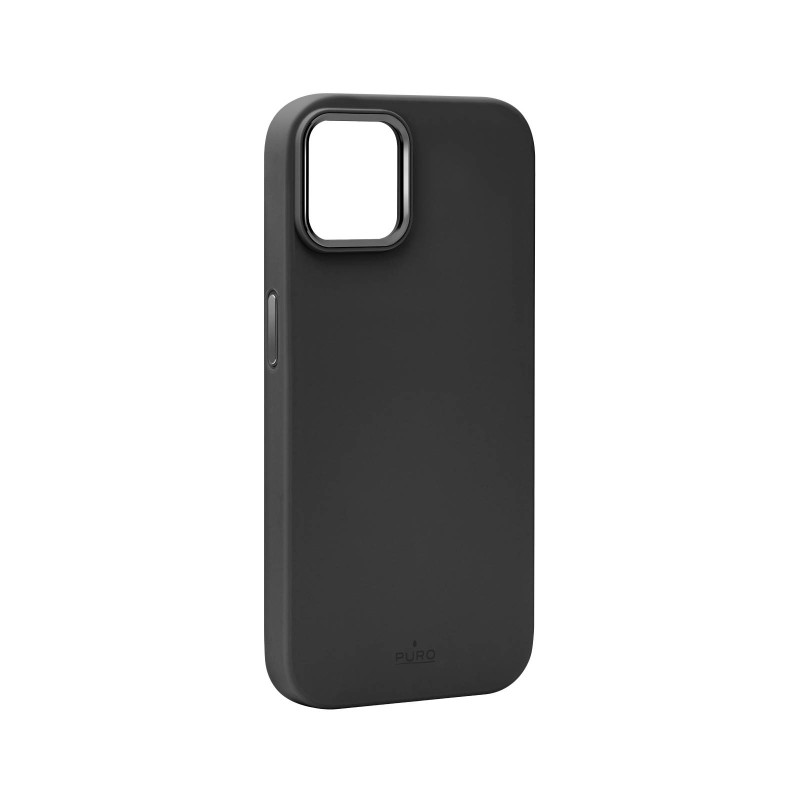 Puro Icon Mag Pro MagSafe silikoninis dėklas iPhone 15 - juodas