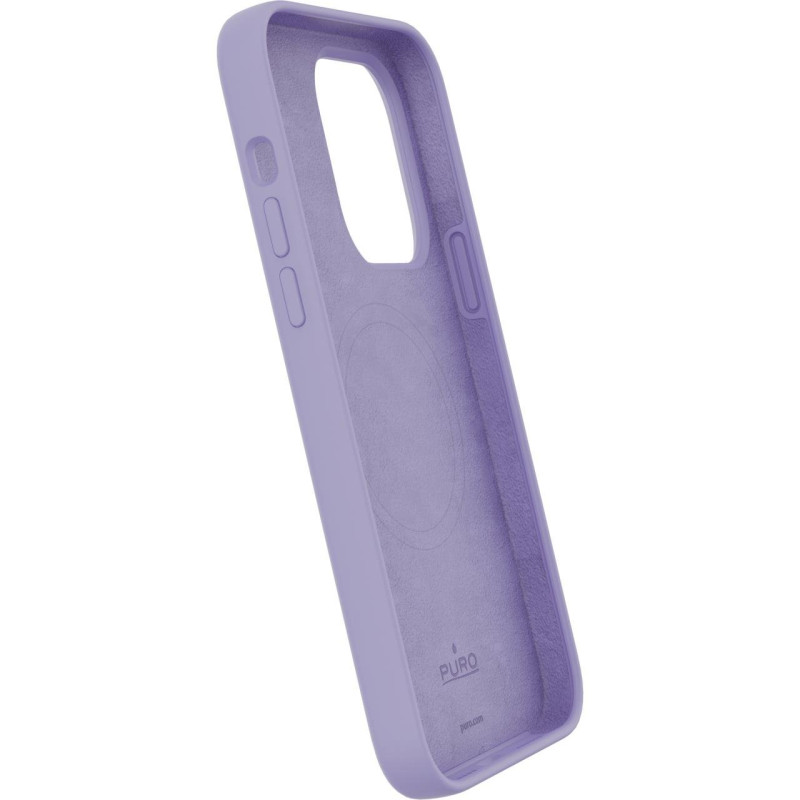 Puro Icon Mag MagSafe silikoninis dėklas skirtas iPhone 14 Pro - levanda