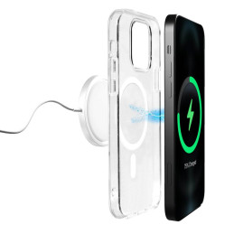 Puro Lite Mag MagSafe silikoninis dėklas iPhone 14 Pro - skaidrus