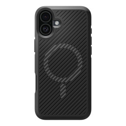 Spigen Core Armor Mag dėklas su MagSafe iPhone 16 - matinė juoda