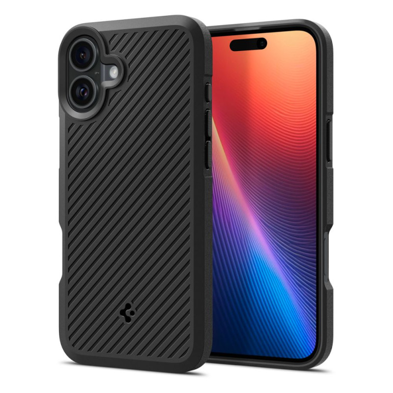 Spigen Core Armor dėklas iPhone 16 - matinė juoda