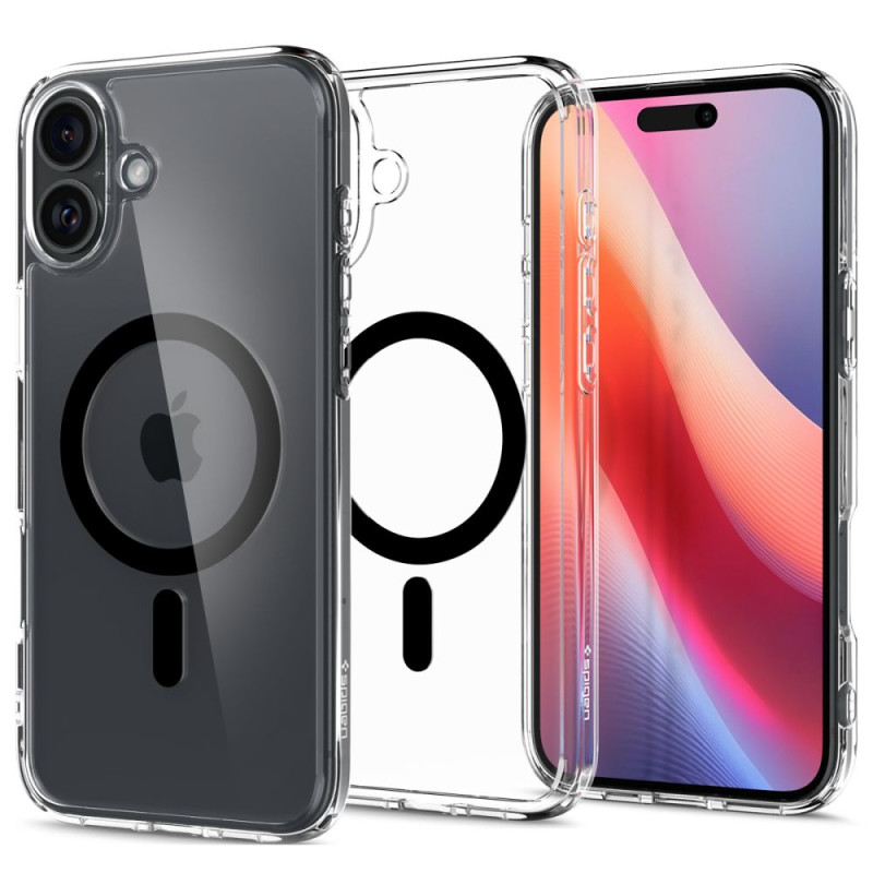 Spigen Ultra Hybrid MagSafe, skirtas iPhone 16 - juodas