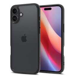 Spigen Ultra Hybrid dėklas iPhone 16 - matinė juoda