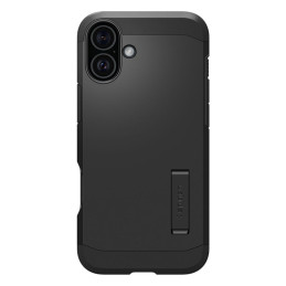 Spigen Tough Armor MagSafe dėklas su stovu iPhone 16 - juodas