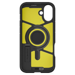 Spigen Tough Armor MagSafe dėklas su stovu iPhone 16 - juodas