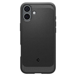 Spigen Rugged Armor MagSafe dėklas iPhone 16 - juodas