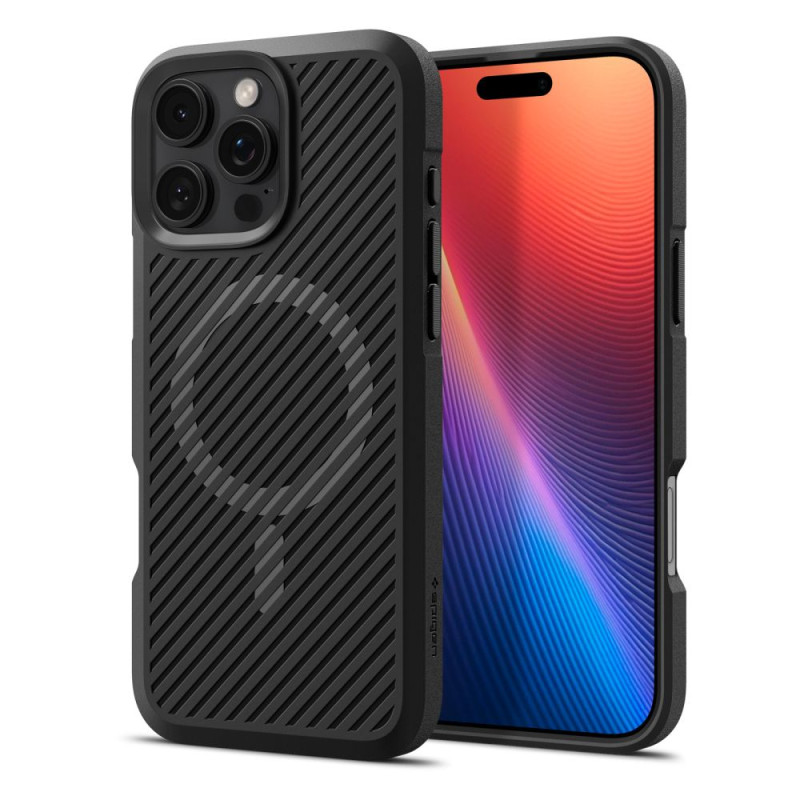 Spigen Core Armor Mag dėklas su MagSafe iPhone 16 Pro - matinė juoda
