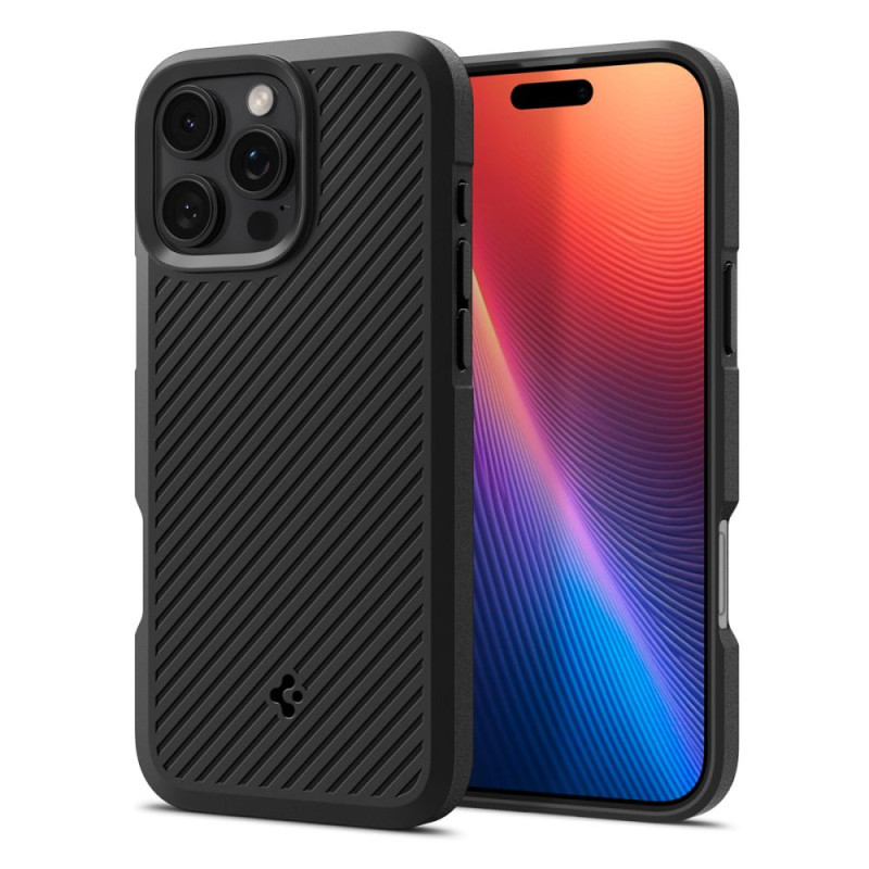 Spigen Core Armor dėklas iPhone 16 Pro - matinės juodos spalvos