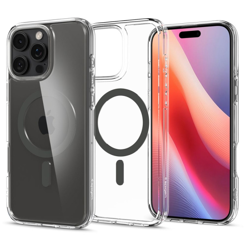 Spigen Ultra Hybrid Mag dėklas su MagSafe iPhone 16 Pro - grafitas
