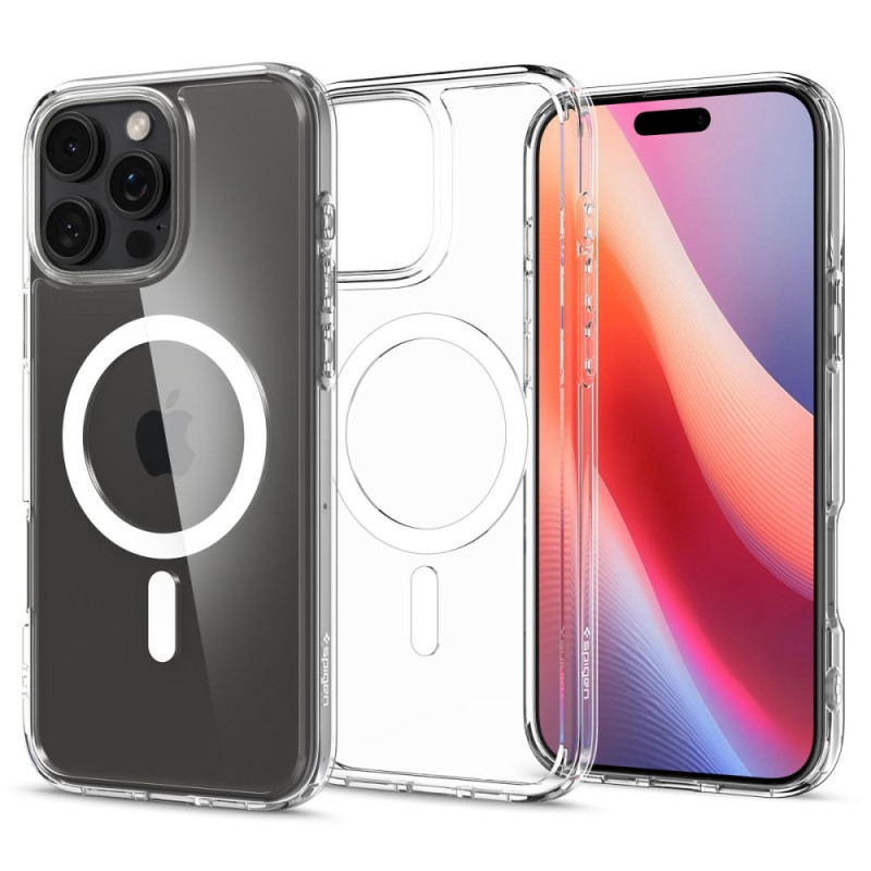 Spigen Ultra Hybrid Mag dėklas su MagSafe iPhone 16 Pro - baltas