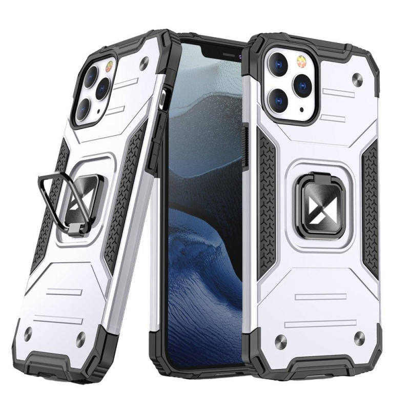 Wozinsky Ring Armor Armored Hybrid Case + Magnetinis laikiklis iPhone 13 Pro Max Silver