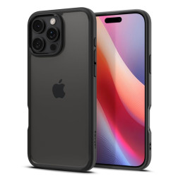 Spigen Ultra Hybrid dėklas iPhone 16 Pro - matinės juodos spalvos