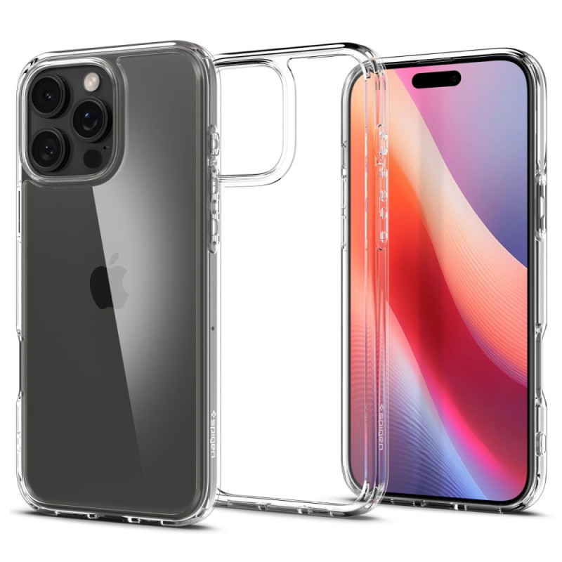 Spigen Ultra Hybrid dėklas iPhone 16 Pro - skaidrus