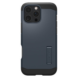 Spigen Tough Armor MagSafe dėklas su stovu iPhone 16 Pro - tamsiai pilkas
