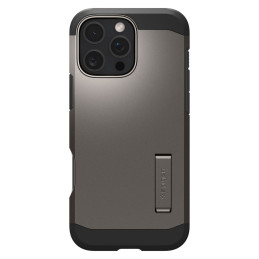 Spigen Tough Armor MagSafe dėklas su stovu iPhone 16 Pro - gunmetal