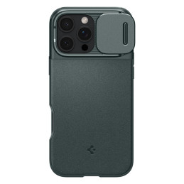 Spigen Optik Armor Mag dėklas su MagSafe iPhone 16 Pro - žalias